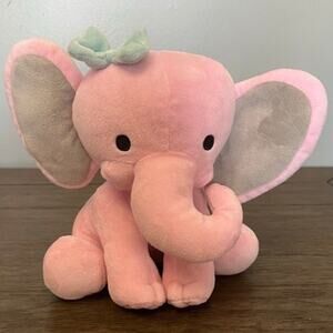 Original‎ Bedtime Twinkle Toes Pink Elephant with Bow Plush 8"